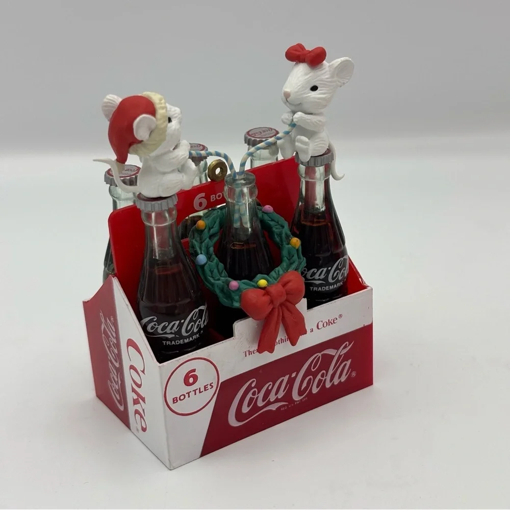 Vintage Coca-Cola Things Go Better Either Coke Six-Pack Ornament